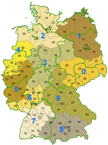 Почтовые индексы в Германии