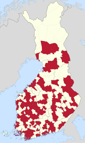 Liste de villes de Finlande