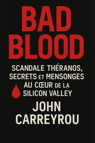 Buch Bad Blood. Die wahre Geschichte des größten Betrugs im Silicon Valley, Zusammenfassung (Bad Blood : Scandale Théranos, secrets et mensonges au cœur de la Silicon Valley) auf Französisch