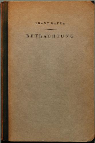 Book Contemplation (Betrachtung) in German