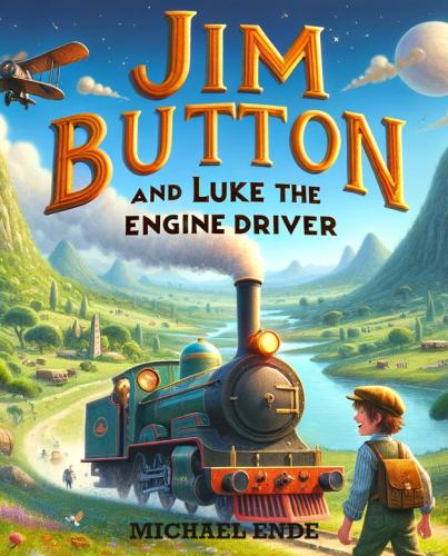 Livre Jim Bouton et Lucas le Locomotive (Jim Knopf und Lukas der Lokomotivführer) en allemand