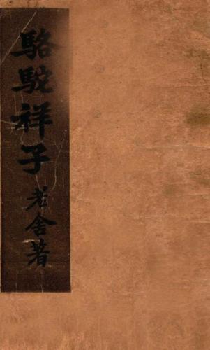 Book Risciò (骆驼祥子) su cinese