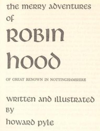 Livre Les Joyeuses Aventures de Robin des Bois (The Merry Adventures of Robin Hood) en anglais