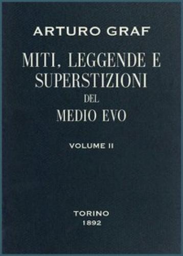 Buch Mythen, Legenden und Aberglauben des Mittelalters, Band II (Miti, leggende e superstizioni del Medio Evo, vol. II) in Italienisch