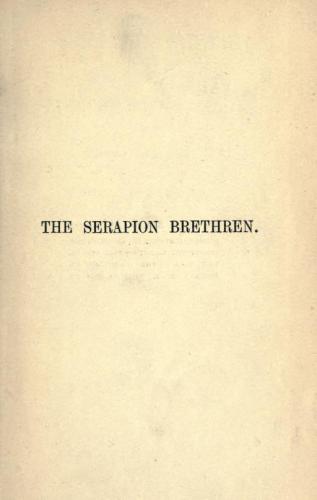Livre Les frères Serapion, tome II (The Serapion Brethren, Vol. II) en anglais
