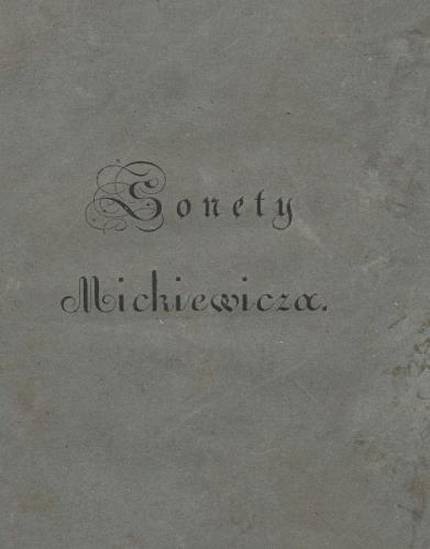 Livre Sonnets d'Adam Mickiewicz (Sonety Adama Mickiewicza) en Polish
