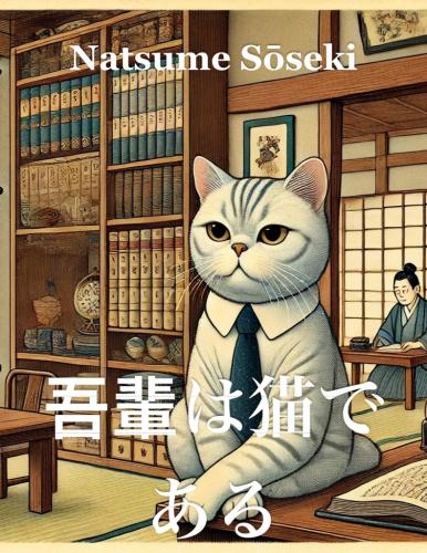 Livre Je suis un chat, résumé (吾輩は猫である) en japonais