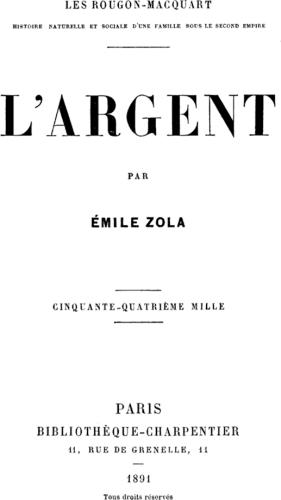 L'Argent (Émile Zola)