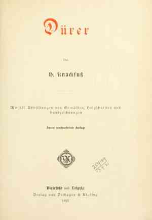 Book Dürer (Dürer) in German