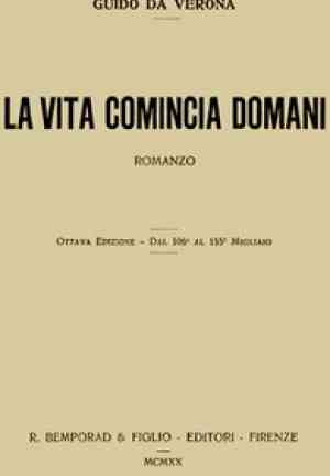 Libro La vida comienza mañana: novela (La vita comincia domani: romanzo) en Italiano