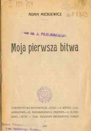 Book My First Battle: A Sergeant's Story (Moja Pierwsza Bitwa: Opowiadanie Sierżanta) in Polish