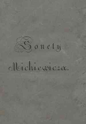 Book Sonnets by Adam Mickiewicz (Sonety Adama Mickiewicza) in Polish