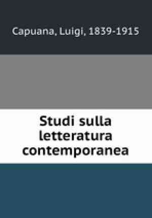 Livre Études sur la littérature contemporaine : Première série (Studi sulla letteratura contemporanea : Prima serie) en italien