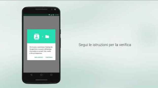 Video Come ripristinare la cronologia chat di WhatsApp su Android em Portuguese