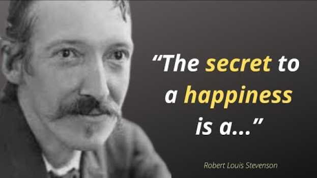 Video Robert Louis Stevenson Quotes | Marriage is a Friendship Recognized by the Police | Powerful Quotes na Polish
