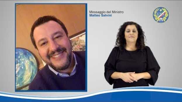 Видео Videomessaggio del Ministro Matteo Salvini: le iniziative del Governo per le persone sorde на русском