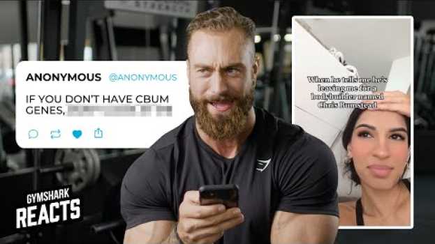 Video Chris Bumstead Reacts to Thirst Tweets and TikToks | Gymshark em Portuguese