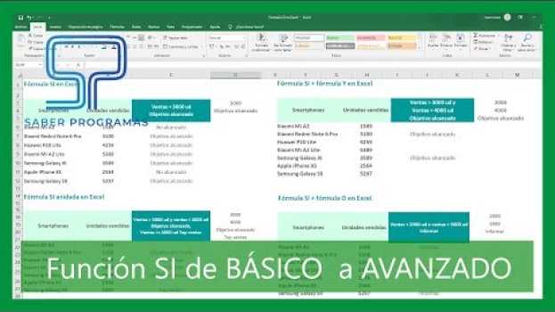 Видео FUNCIÓN SI  en Excel de Básico a Avanzado |función SI-Y-O, varias condiciones, SI anidada | на русском