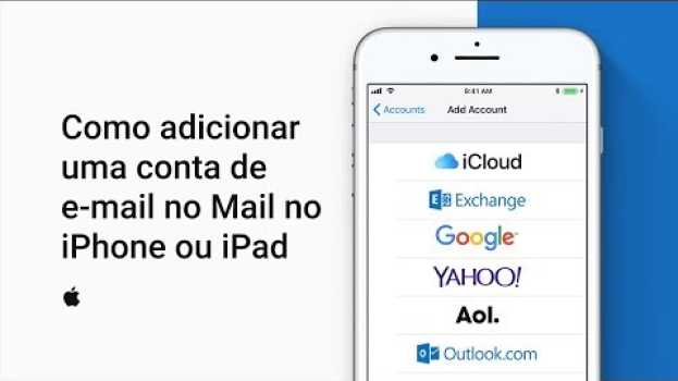 Video Como adicionar uma conta de e-mail no Mail no iPhone ou iPad – Suporte da Apple in English