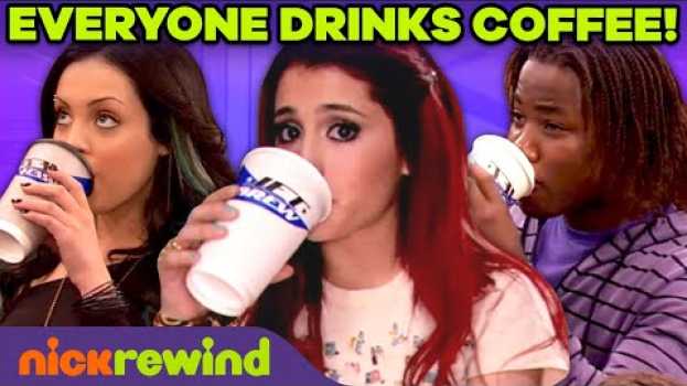 Видео Victorious Characters Being Addicted to Coffee for 4 Min Straight | NickRewind на русском