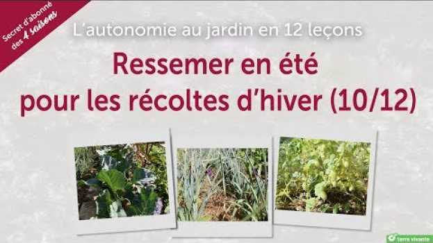 Video Ressemer en été pour les récoltes d'hiver - l'autonomie au jardin en 12 leçons (10/12) em Portuguese
