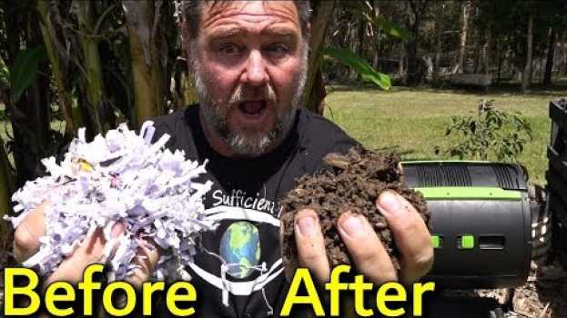 Video How to Turn Shredded Paper into Compost Garden Plant Food in Deutsch