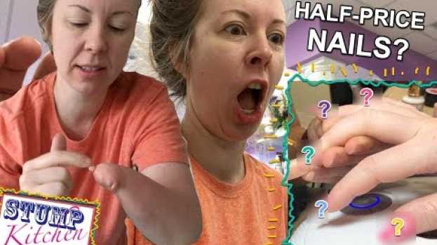 Video Born with one hand: HALF PRICE GEL NAILS? [AMPUTEE CHALLENGE VID!] in English
