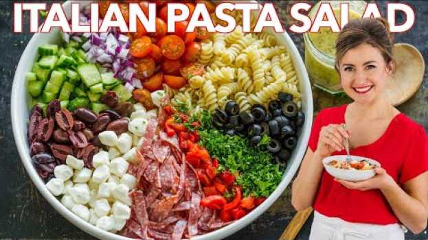 Video How To Make Italian PASTA SALAD with Homemade ITALIAN DRESSING em Portuguese