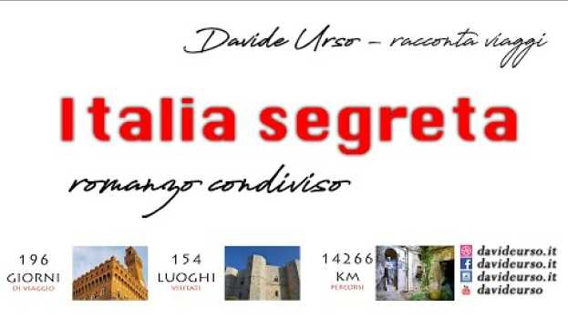 Video L'Italia Segreta e il primo Romanzo CONDIVISO in English
