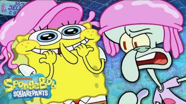 Видео Squidward Can't Escape SpongeBob & Patrick 🏃‍♂️💨 Full Scene "Jolly Lodgers" на русском