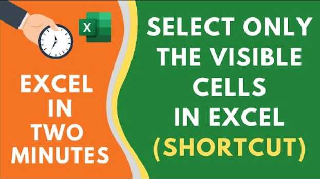 Video How to Select Only the Visible Cells in Excel (SHORTCUT) em Portuguese