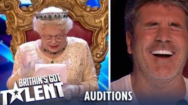 Видео OMG! The Queen Comes And ROASTS The Judges..Watch Their Reaction! Britain's Got Talent 2019 на русском