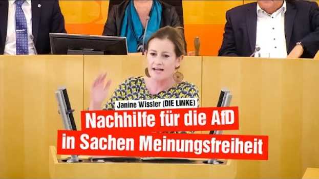 Video Janine Wissler (DIE LINKE): Nachhilfe für die AfD in Sachen Meinungsfreiheit su italiano