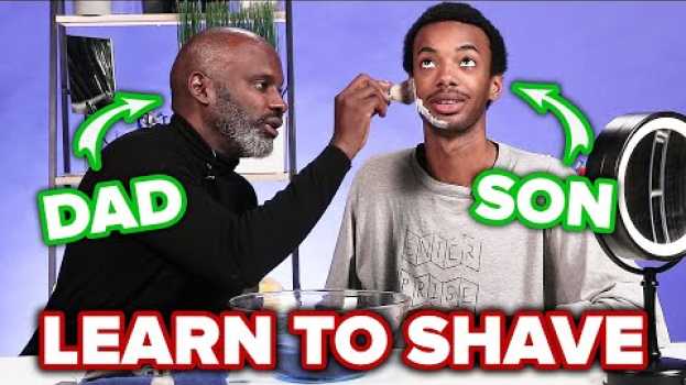 Video Black Dads Teach Their Sons How To Shave en français