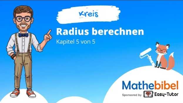 Video Kreis ► Radius berechnen (aus Kreisausschnitt und Mittelpunktswinkel) en français