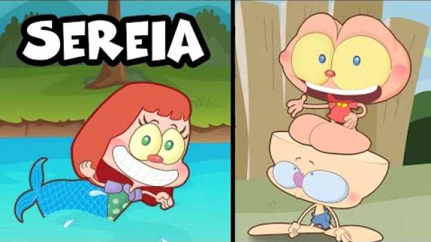 Video Mongo e Drongo Respondem 09: Porque a pequena sereia tem cauda - desenho animado infantil 2019 en Español