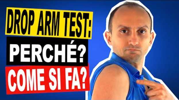 Video Drop Arm Test per la Lesione della Cuffia dei Rotatori della Spalla en français