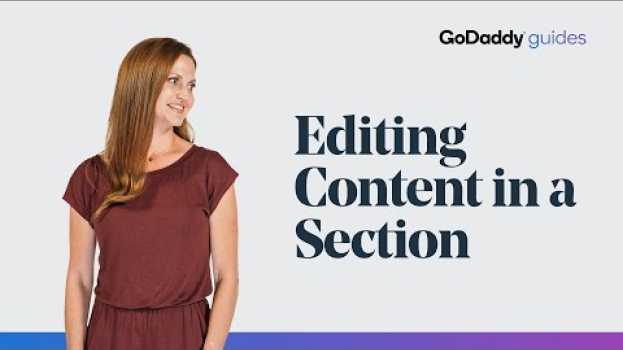 Video How to Edit Text & Images in Your GoDaddy Website Sections in Deutsch