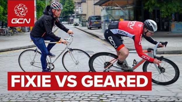 Видео Fixie Vs Geared: Which Bike Is Fastest For City Riding? на русском