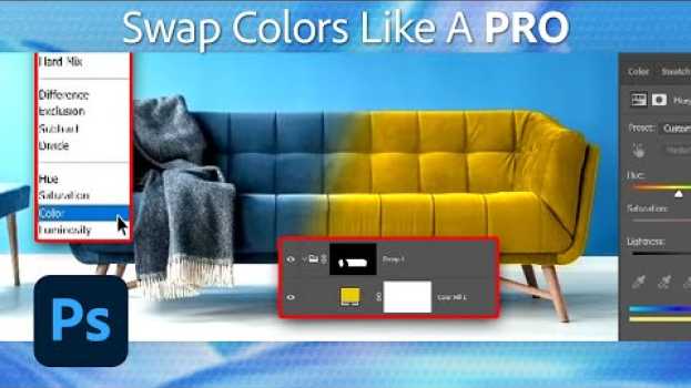 Видео How to Change the Color of an Object in Photoshop | Adobe Photoshop Tutorial на русском