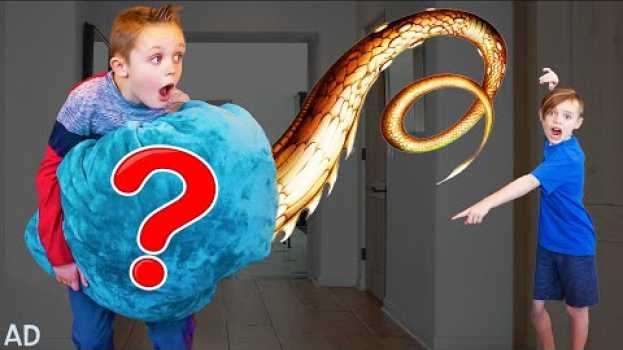 Video Kade Sneaks a Secret Pet into the House!  Kids Fun TV & Aqua Dragons em Portuguese