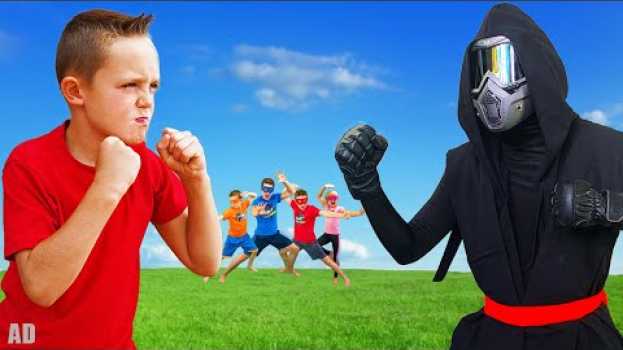 Видео A Ninja Spy Tries to Take our Ninja Kidz Toys! на русском