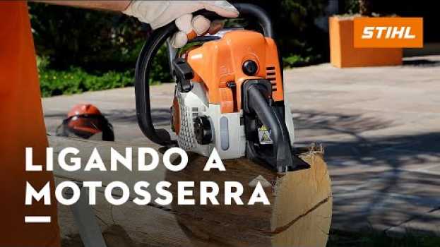 Video Como ligar sua motosserra em Portuguese