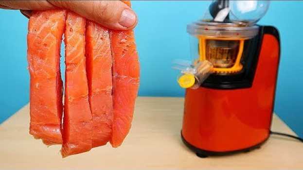 Video Что если выжать сок из Красной рыбы? Получится или нет? Бедная соковыжималка! alex boyko in English