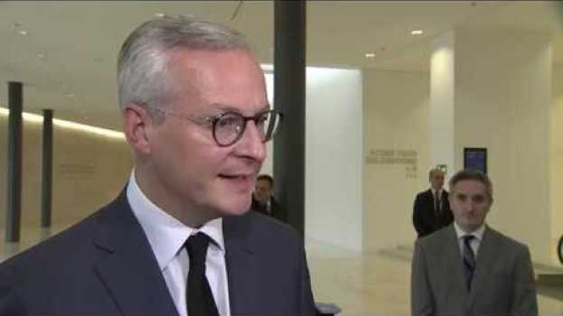 Video We do not want a private company to create a sovereign currency - Bruno Le Maire in Deutsch