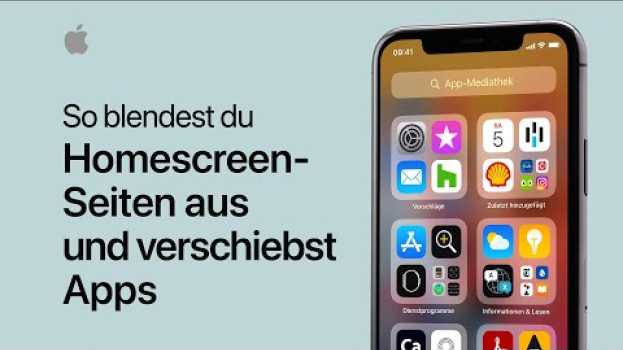 Video So blendest du Homescreen-Seiten auf dem iPhone aus und verschiebst Apps – Apple Support in English