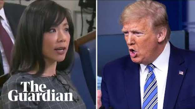Video ’Keep your voice down’: Trump berates female reporter when questioned over Covid-19 response en Español