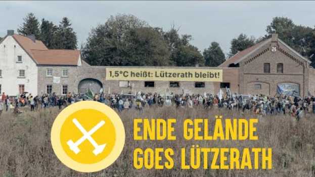 Video ENDE GELÄNDE goes LÜTZERATH - Fläche mit Tripods besetzt en français