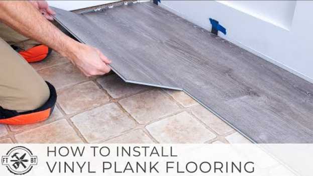 Video How to Install Vinyl Plank Flooring as a Beginner | Home Renovation em Portuguese