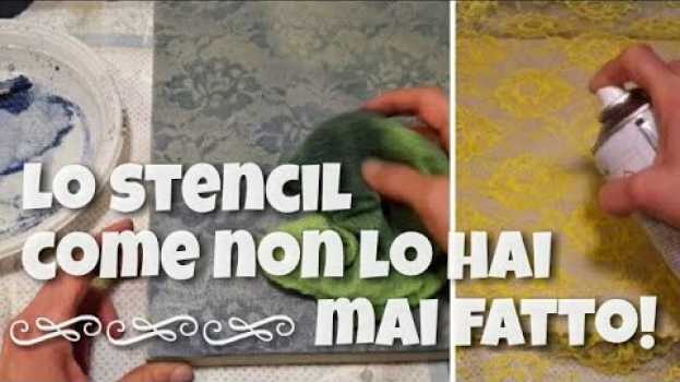 Video Come decorare le superfici con uno scampolo di pizzo e spray adesivo su italiano
